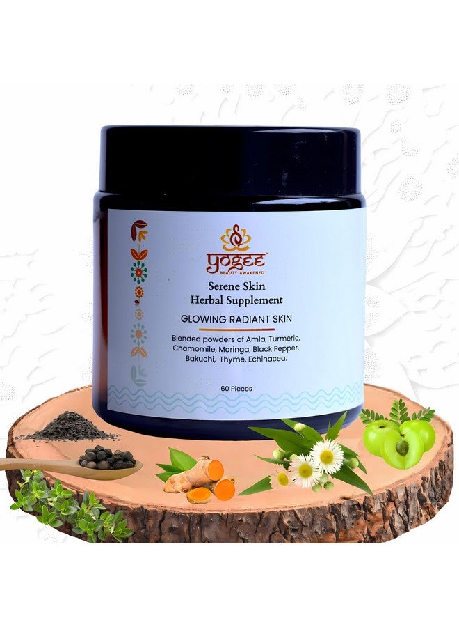 يوجي مكمل عشبي لبشرة صحية | أملا، كركم، بابونج، مورينجا، باكوتشي، فلفل أسود | للرجال والنساء | 60 كبسولة - Image 1