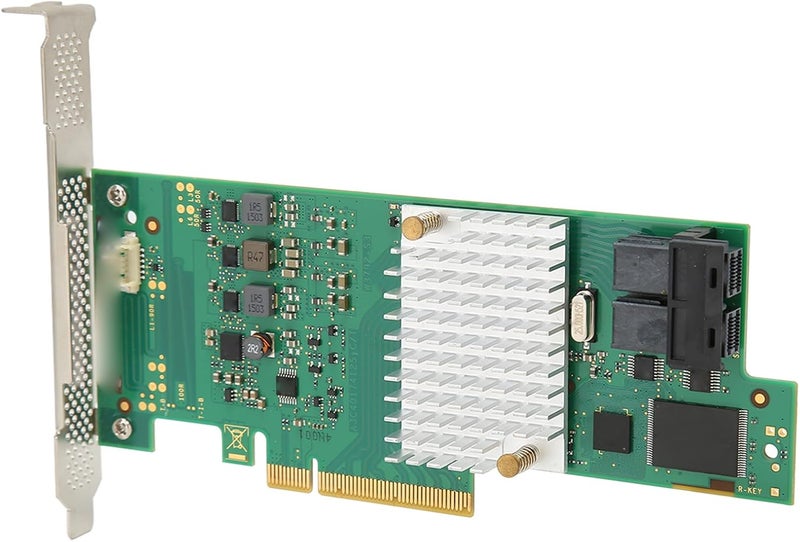 بطاقة مصفوفة LSI SAS3008 عامة، تحتوي على 8 منافذ بسرعة 12 جيجابايت/ثانية، ومتحكم PCIe 3.0، مع دعم متكامل للتنسيقات 0، 1، 10، 1E، لاستخدامها مع أنظمة SUSE Enterprise Server وVMware. - Image 5