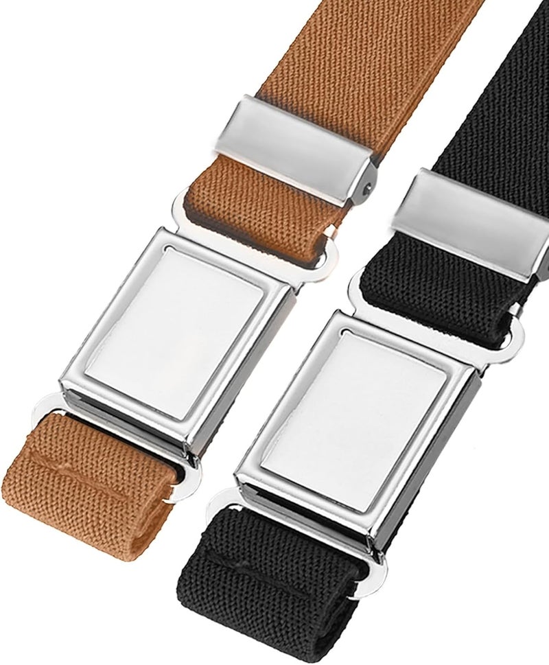 WILLBOND 2 Pcs Kids Magnetic Belt Boys Adjustable Elastic Belt with Magnetic Buckle for Toddlers Girls - Image 4