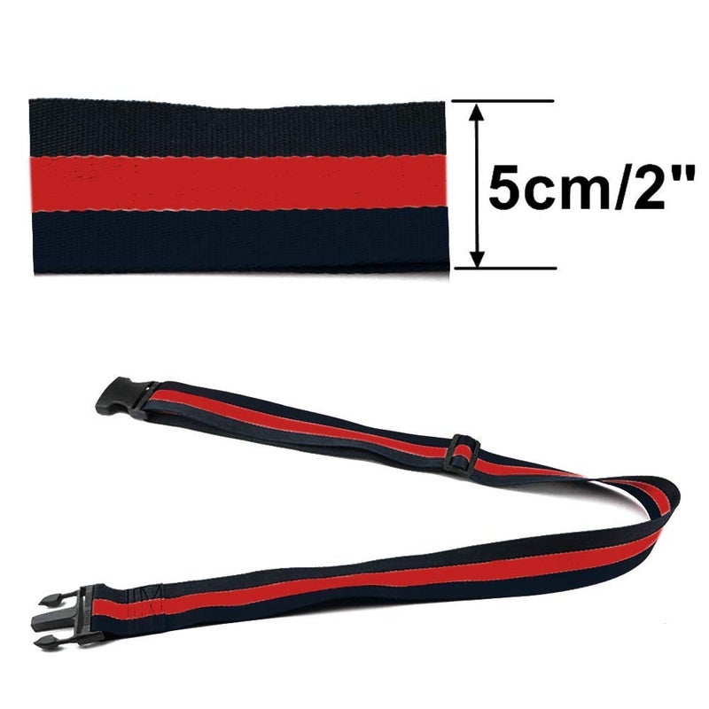 ZARPMA Baby Adjustable Safety Belt,Safety Harness for Child Kid Infant Safe Strap for Pushchair,HighChair,Child Chair,Stroller,Pram Buggy(Blue-Red-Blue) - Image 3