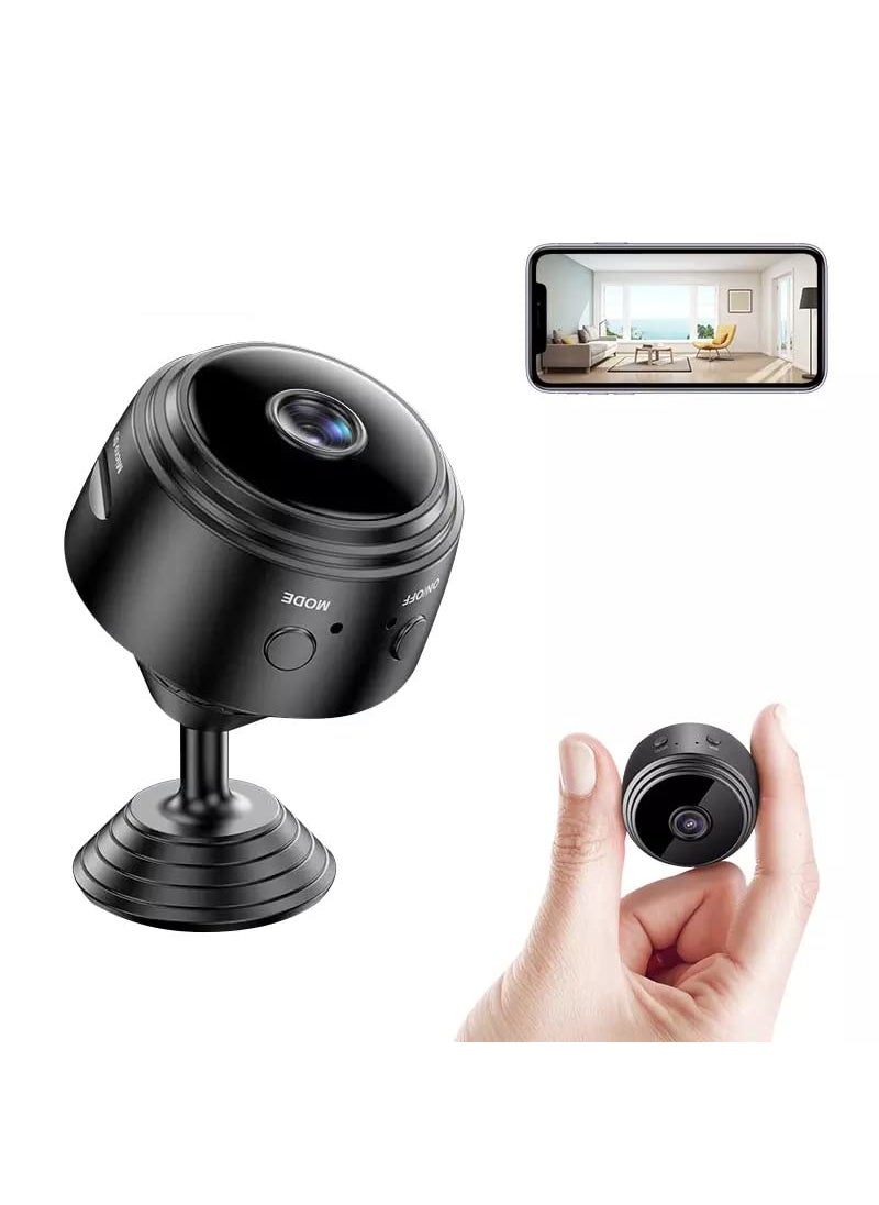 TECHNOVIEW TECHNOVIEW Mini HD Wireless Video Audio Recording WiFi Cam Watch Live View Full HD 1080P CCTV WiFi IP Camera with Night Vision Indoor Supports Upto 64 GB Card not Included Battery Operated  - Image 1