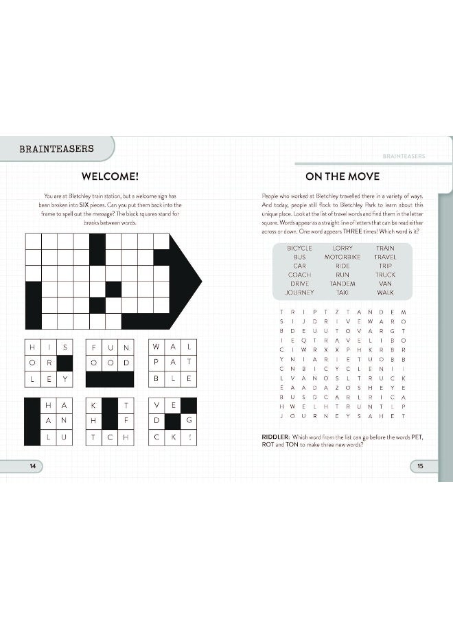 Bletchley Park Puzzles and Brainteasers: Could YOU be a top secret codebreaker? (Children's Edition)  - Image 4