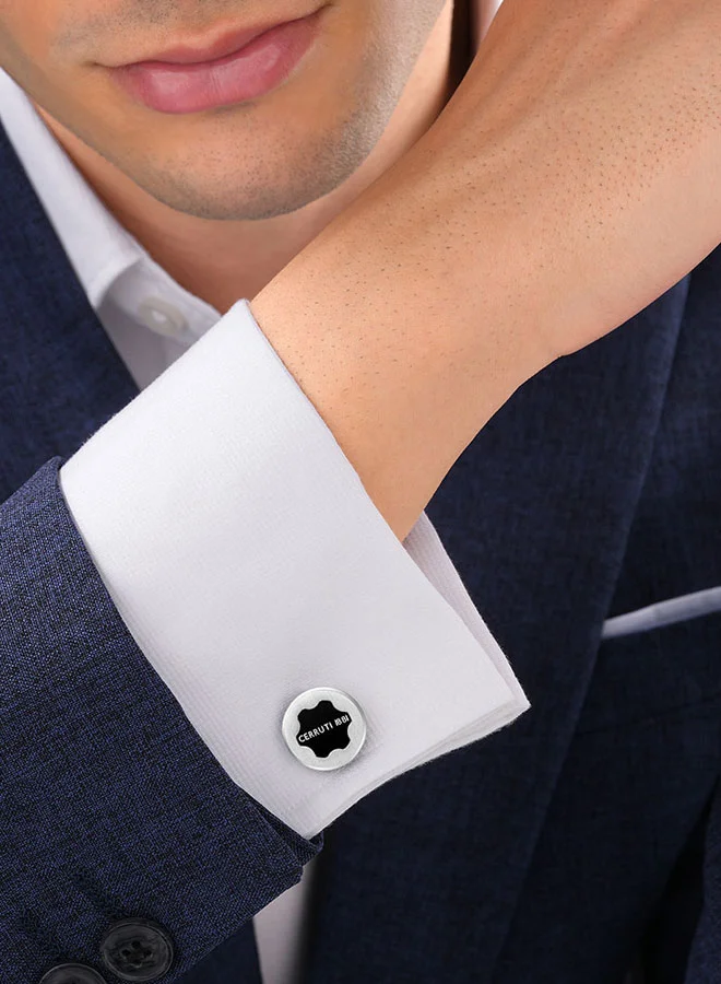 CERRUTI 1881 Gents Cufflink Silver â€“ Classic and Versatile Men's Jewelry