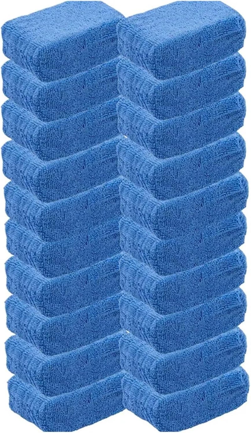 Compatible for 1/20pcs Car Wax Applicator Pads Microfibre Polishing Sponges Soft Auto Detailing Waxing Sponge Cleaning Foam Paint Care Pad(20pcs) - Image 1