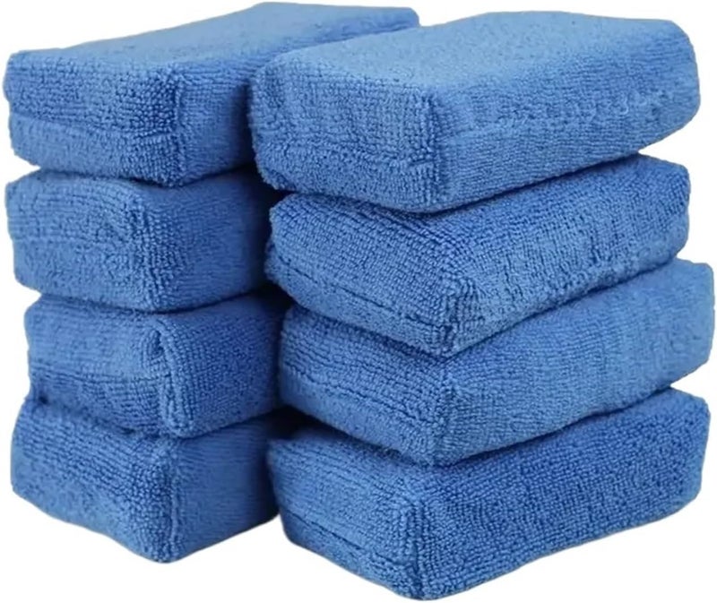 Compatible for 1/20pcs Car Wax Applicator Pads Microfibre Polishing Sponges Soft Auto Detailing Waxing Sponge Cleaning Foam Paint Care Pad(20pcs) - Image 4