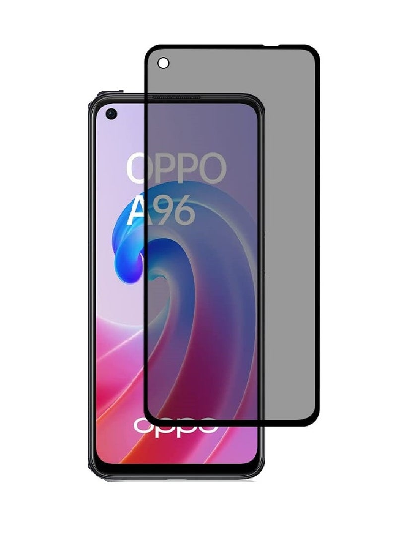 we3 Tempered Glass Screen Protector Anti-Spy Privacy Designed For Oppo A96 4G Full Screen Coverage And Bubble Free  - Image 1