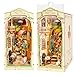 Wowood DIY Book Nook Floral Corner 3D Puzzle Book Nook Kits for Adults Decorative Book Nooks for Bookshelf Miniature Scenes DIY CraftsGiftsDecorations for Adults Floral Corner - Image 3