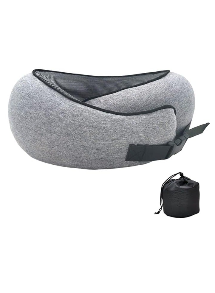 general Neck Travel Pillow Memory Foam Portable Lunch Break Airplane U-Shaped Pillow Sleep Camping Pillow with Storage Bag Travel Accessories - Image 1