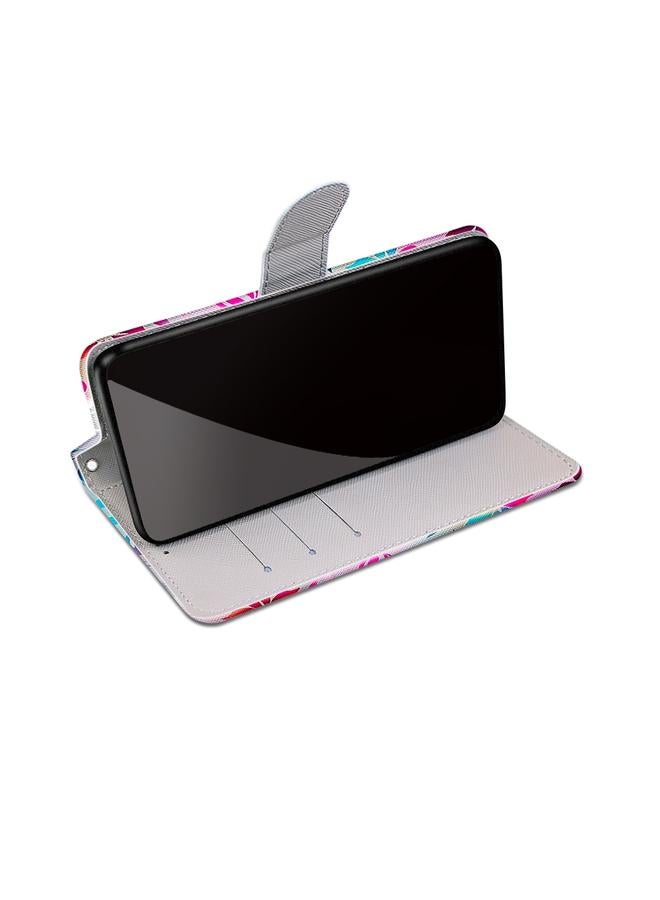 Zaboon Case For Huawei P50 Coloured Drawing Cross Texture Horizontal Flip PU Leather Case with Holder & Card Slots & Wallet & Lanyard - Image 5