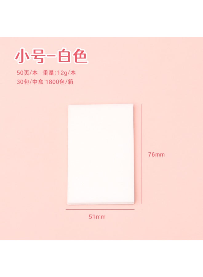 HELPS Pearlescent Frosted Sticky Notes For Students With High Appearance, Transparent Sticky Note Pads, Colorful Flash Note Pads - Image 1