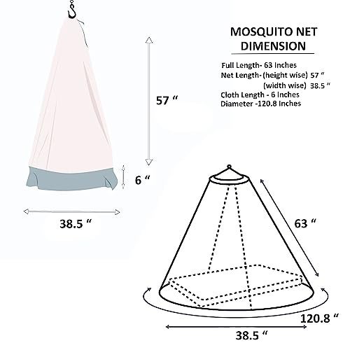 VParents Mosquito Net for Baby Cradle Jhula Saree with Zip Opening at Bottom - Purple - Image 3
