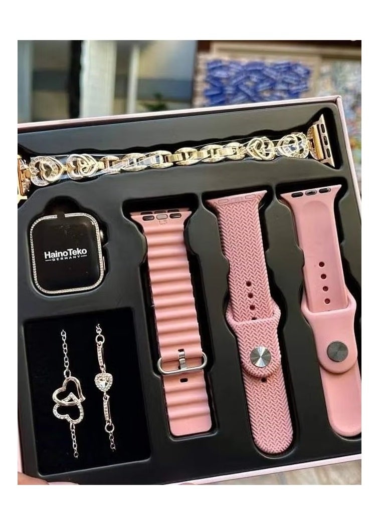 Haino Teko - Haino Teko G10 Mini Smartwatch with IPS Display, 4 Interchangeable Straps, Health Tracking, Lightweight Design - Image 1