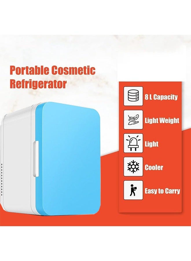 Mini Refrigerator,8L Refrigerator,Compact and Portable Cold Room,Low Noise Refrigerator for Cosmetics Food Bedroom Office Travel  - Image 2