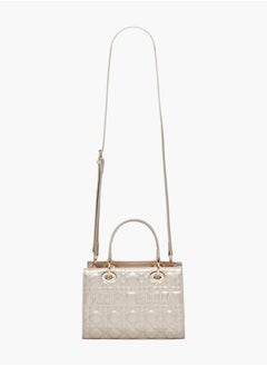 Flora Bella By Shoexpress Women's Quilted Tote Bag with Zip Closure and Double Handles  - Image 2