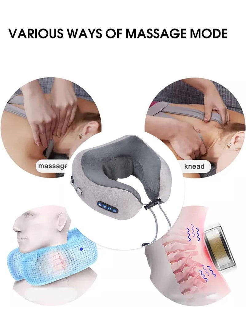 Cervical & Shoulder Electric Massage Cushion – 3 Modes for Neck Pain Relief, Deep Relaxation & Muscle Comfort (Grey) - Image 4