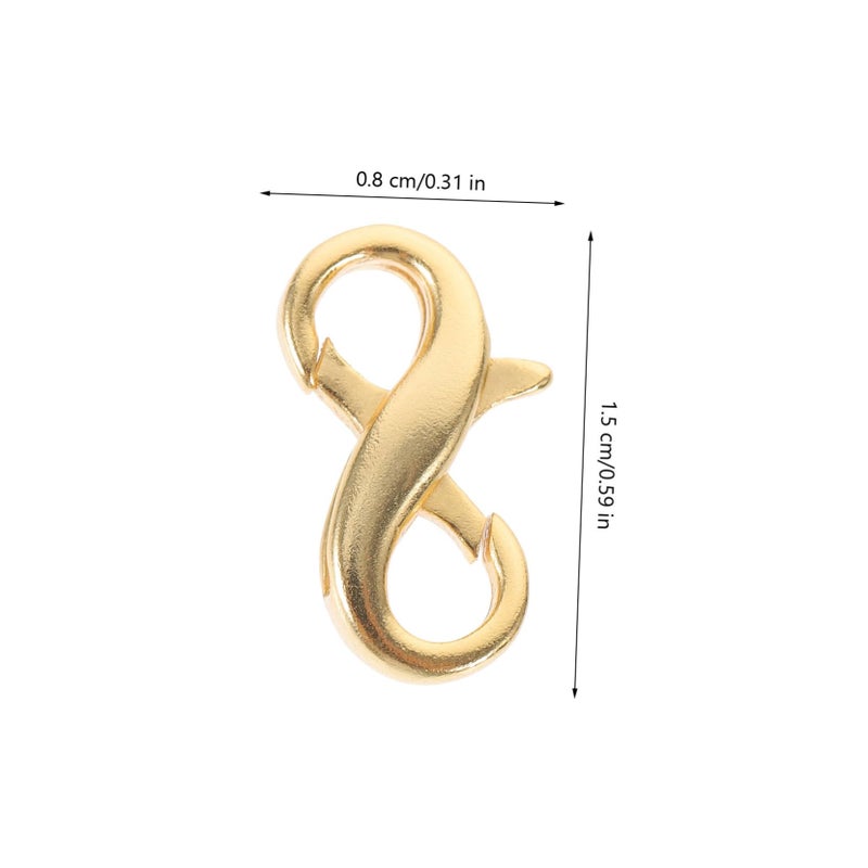 Lobster Clasp Jewelry Connector for Necklace and Bracelet Crafts Easy to Install Silver Tone - Image 3