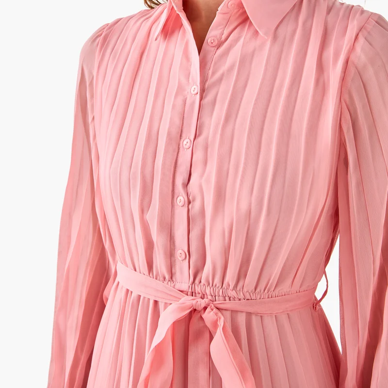 Splash FAV Pleated Chiffon Dress