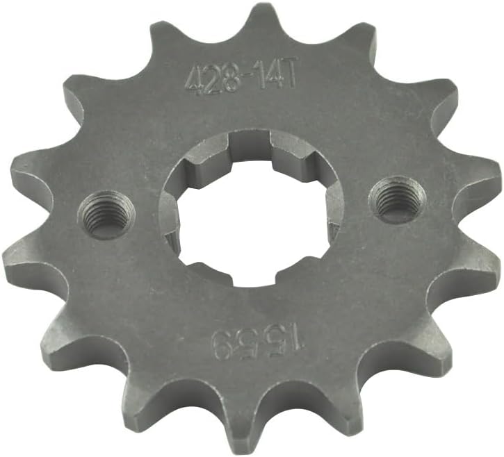 QASULER 428 Chain 14T Motorcycle Front Sprocket Pinion - Image 3