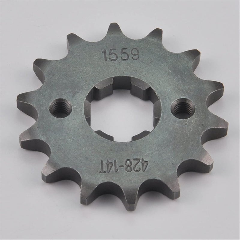 QASULER 428 Chain 14T Motorcycle Front Sprocket Pinion - Image 1