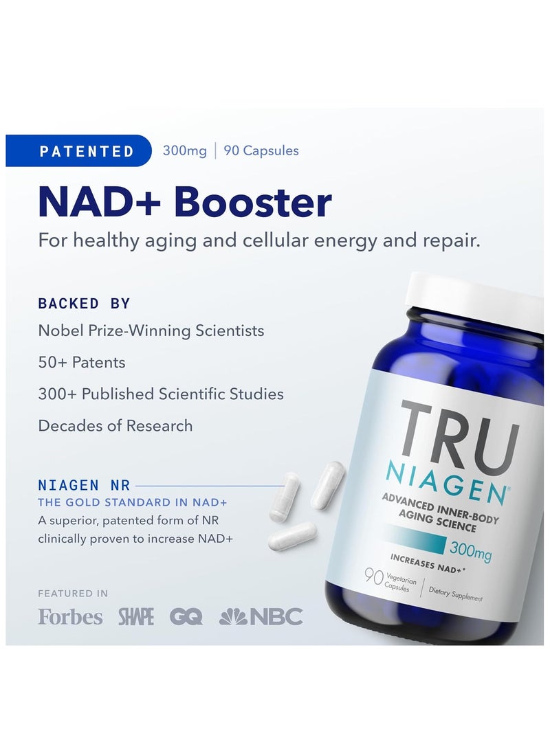 TRU NIAGEN TRU NIAGEN Patented NAD+ Supplement for Anti Aging and Cell Regeneration, 300 mg Niagen, 90 Servings  - Image 2