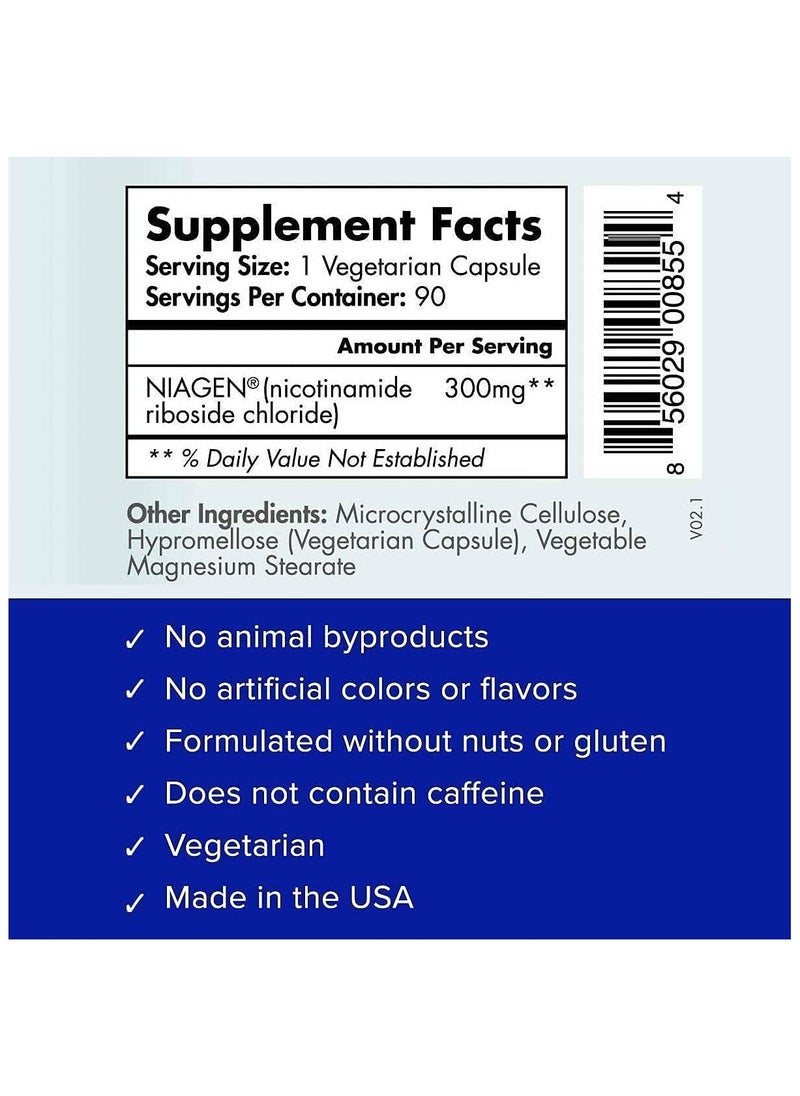 TRU NIAGEN TRU NIAGEN Patented NAD+ Supplement for Anti Aging and Cell Regeneration, 300 mg Niagen, 90 Servings  - Image 5