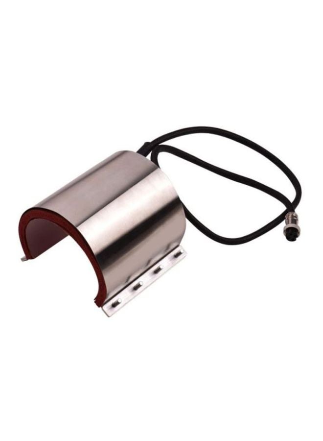 NIBEMINENT Heating Transfer Mug Plate For Heat Press Machine Silver/Black - Image 1