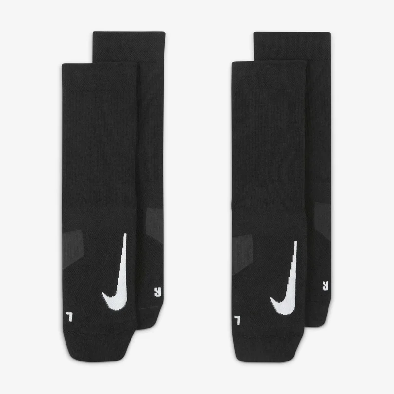 Nike Multiplier Running Crew Socks (2 Pairs)