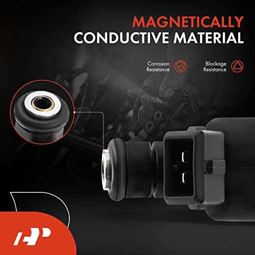 A-Premium Fuel Injectors Compatible with Chevy Malibu 97-99, Camaro 93-95, Monte Carlo & Buick Regal 94-96, Century & Oldsmobile Achieva & Pontiac Firebird, 3.1L 3.4L, Set of 6, Replace# 17120262 - Image 5