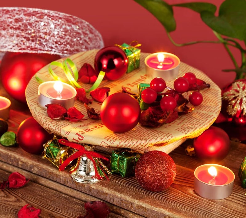 AMS 2.36''/60mm 34ct Christmas Ball Large Ornaments Party Decorations Shatterproof Festival Pendant Hangings for Xmas Tree Decor (60mm  Red) - Image 4