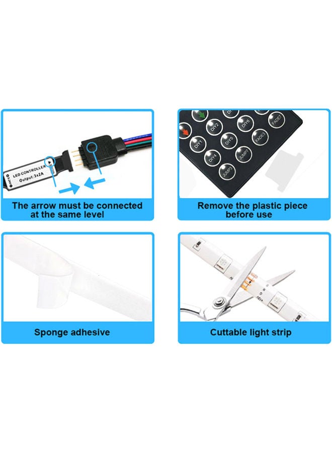 NIBEMINENT LED Strip Light With Remote Control Multicolour - Image 5