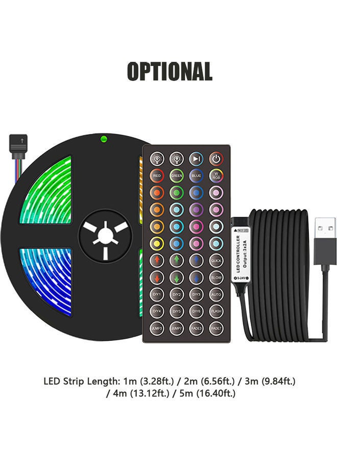 NIBEMINENT LED Strip Light With Remote Control Multicolour - Image 2