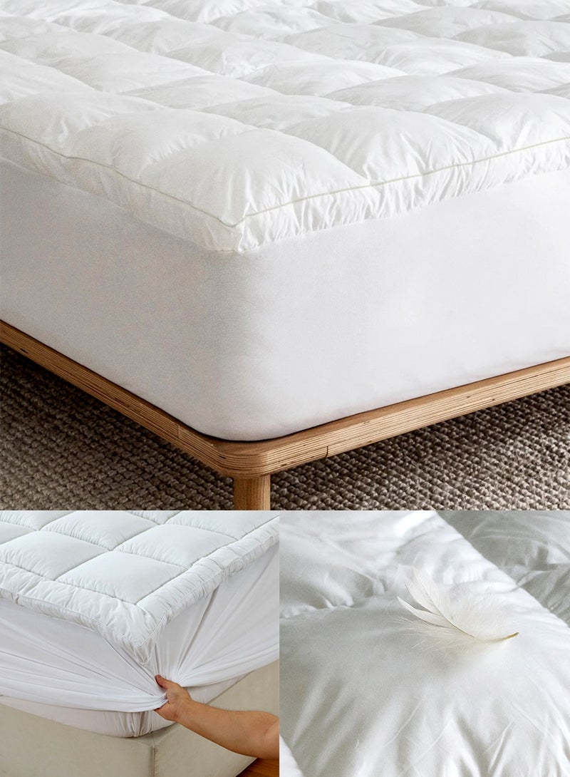 Family Bed Mattress Topper Feather Size 150 × 200 × 8 cm From Family Bed - Image 1