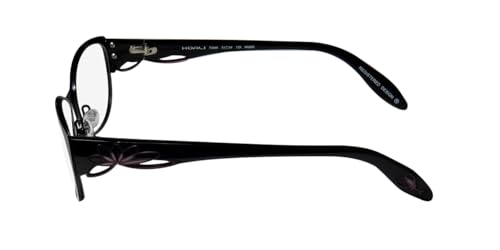 Koali 7054k For Ladies/Women Cat Eye TIGHT FIT Classy Eyeglasses/Eyeglass Frame (51-14-125, Black/Purple) - Image 4