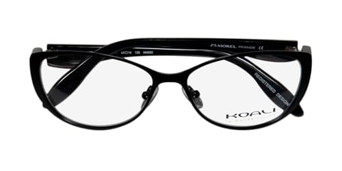Koali 7054k For Ladies/Women Cat Eye TIGHT FIT Classy Eyeglasses/Eyeglass Frame (51-14-125, Black/Purple) - Image 2