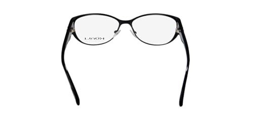 Koali 7054k For Ladies/Women Cat Eye TIGHT FIT Classy Eyeglasses/Eyeglass Frame (51-14-125, Black/Purple) - Image 5