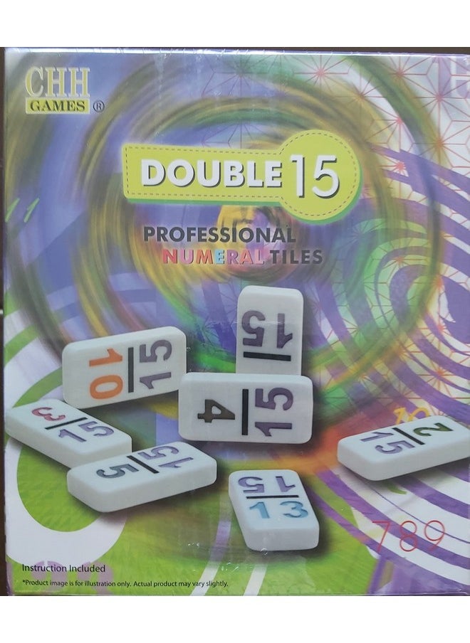 CHH 15 Professional Double Domino With Color Numbers  - Image 1