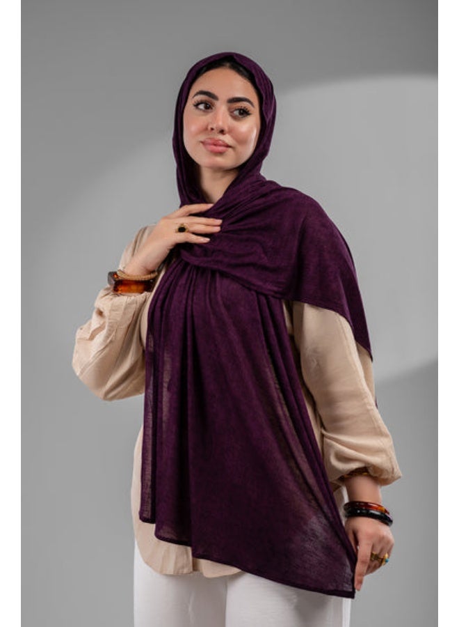 طرحة جيل لايكرا تايلاندي جيل راقية - بنفسجي باذنجاني