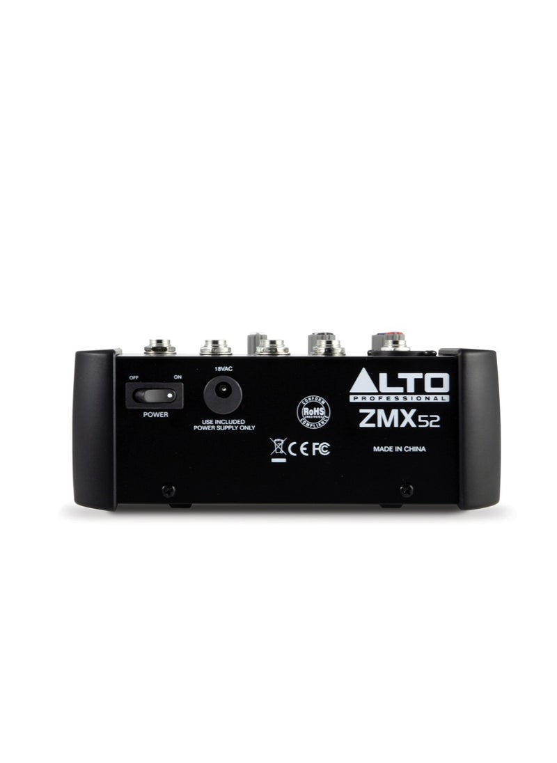 Alto Professional Alto Professional Zephyr ZMX52 5-Channel Compact Audio Mixer  - Image 3