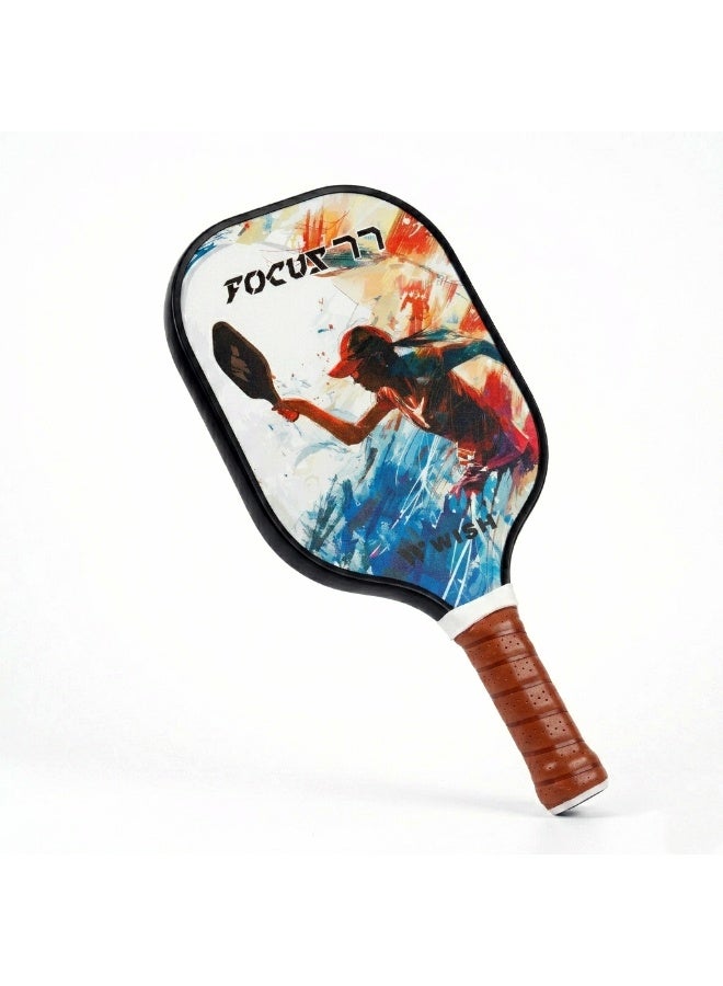 Wish Focus 77 Carbon Fiber Pickleball Paddle – Premium PP Honeycomb Core Paddle for Precision Control, Power & Competitive Play - Image 1