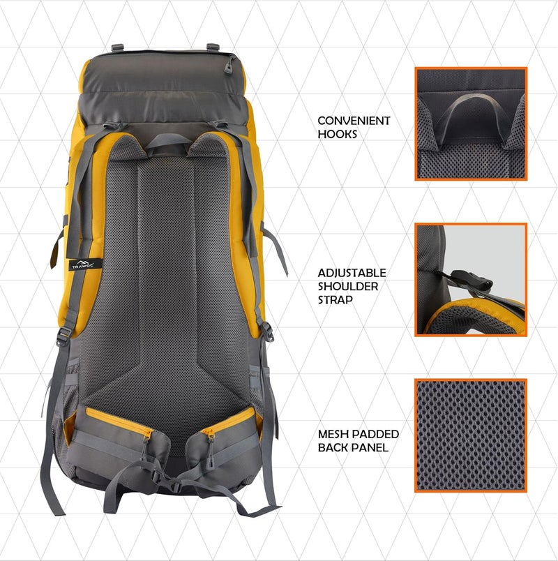 Trawoc حقيبة ظهر سفر TRAWOC STONEX 60L - Image 4