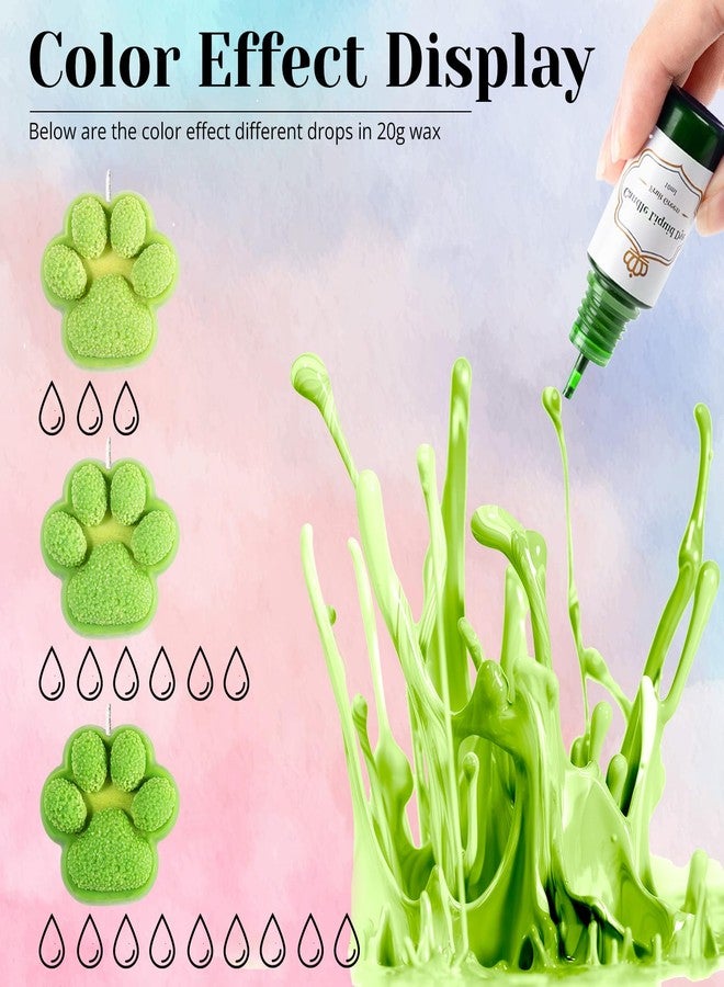 HTVRONT Candle Dye - 16 Vivid Colors Liquid Candle Wax Dye, High Concentrate Candle Dye for Soy Wax, Beeswax, Gel Wax, Palm Wax - 10ml/ 0.35 oz - Image 4