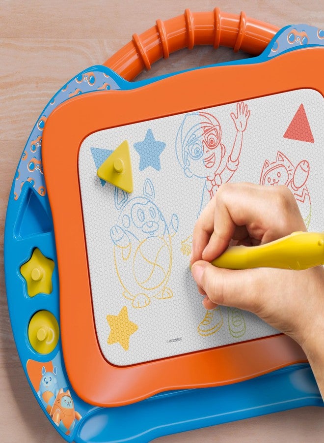 Lollipop Blippi Magnetic Writing Tablet for Kids - Ideal Baby & Toddler Toys - Magnetic Drawing Board with Stands, Pen, and Stamps - Blippi and Mika Inspired Learning Toys for Toddlers 3+ - Image 4