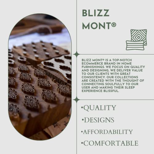 Blizz Mont by Jaipur Fabrics | 100% Cotton Badmeri Print Double Bedsheet with 2 Pillow Cover Set | 100% Fast Colour | Size- 100 x 108 Inch- (Design 3-B)-C - Image 4