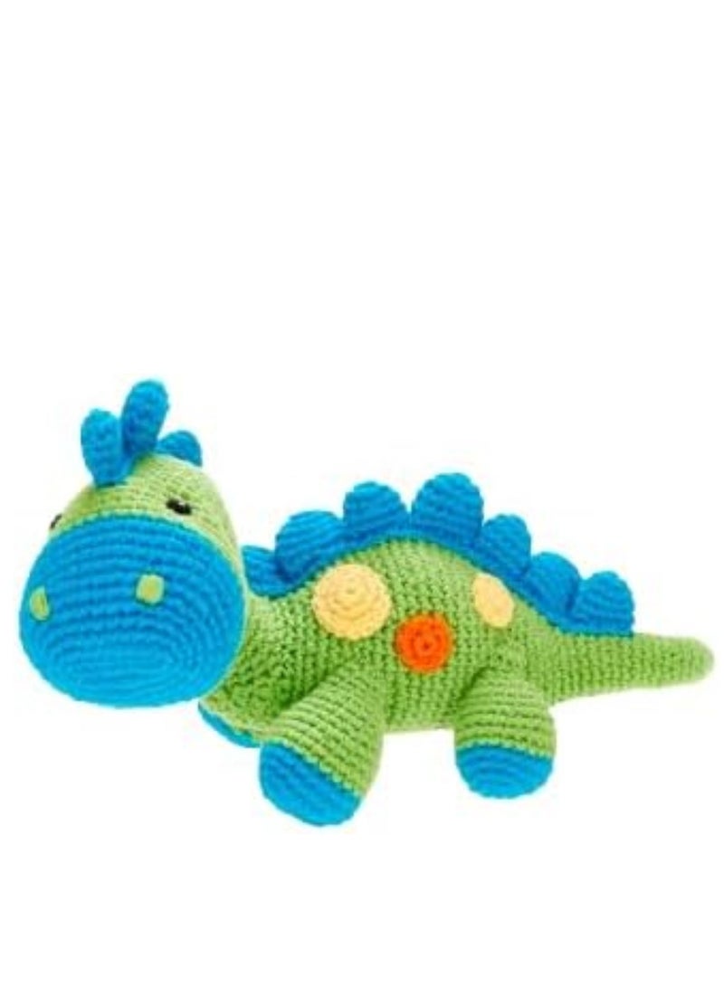 Pebble Handmade Crochet Premium Yarn Stuffed Soft Plush Toys- Best Christmas Gift for Kids- Easily Washable toys- cat, snail, Bunny and Dino soft toys for little babies - Image 4