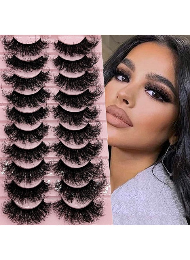 TIKILEY Fluffy Mink Lashes Wispy Eyelashes Mink 20Mm Long Dramatic D Curly Cat Eye 3D Mink Lashes Fluffy Natural False Eyelashes Pack By Tikiley - Image 1