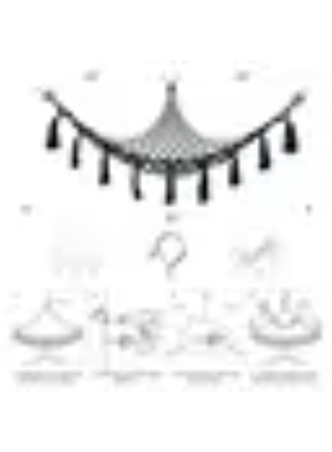 Hammock Bliss Stuffed Animal Net or Hammock，Toy Net Hammock for Stuffed Animals is Suitable Kids or Childrens Bedroom Room Wall Storage Organizer or Décor BLACK - Image 2