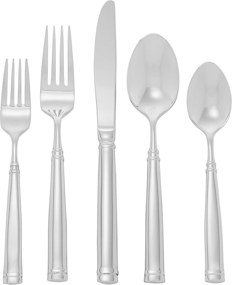 Ginkgo International Naples 20piece Stainless Steel Flatware Place Setting Service for 4 - Image 1