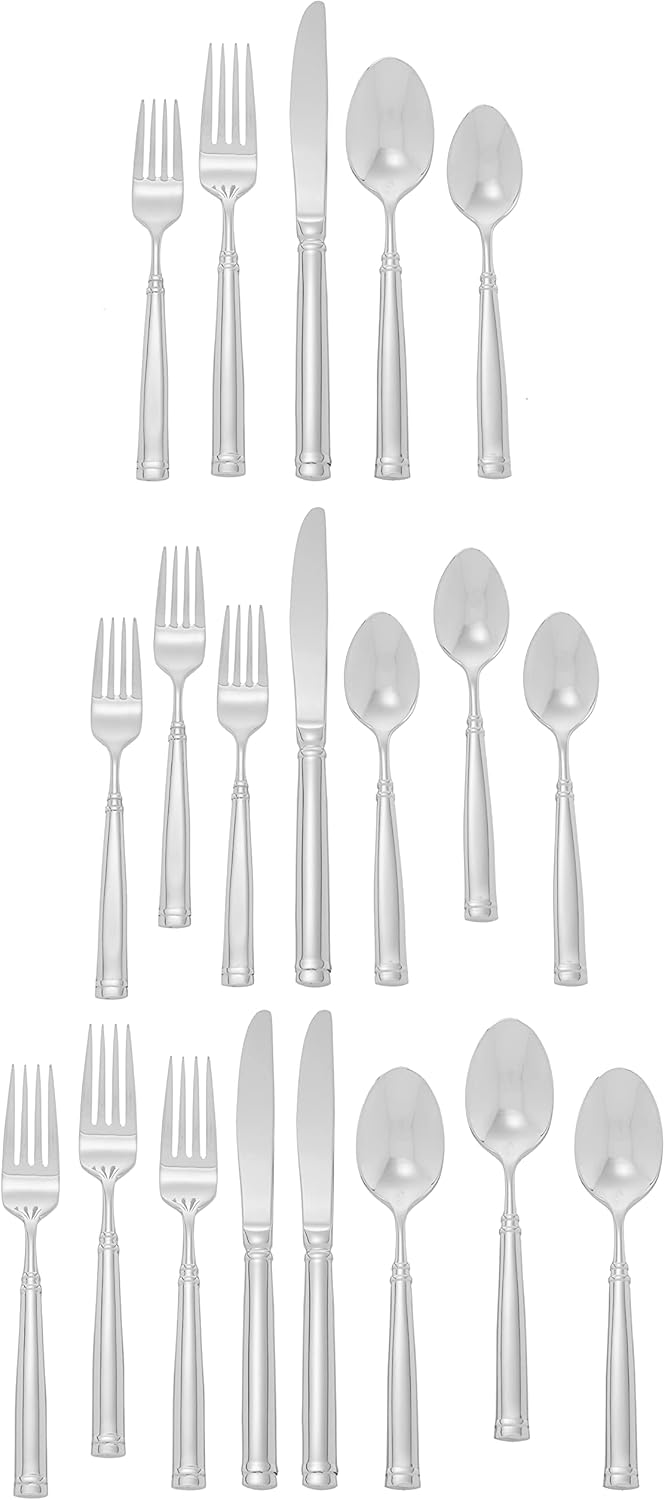 Ginkgo International Naples 20piece Stainless Steel Flatware Place Setting Service for 4 - Image 2