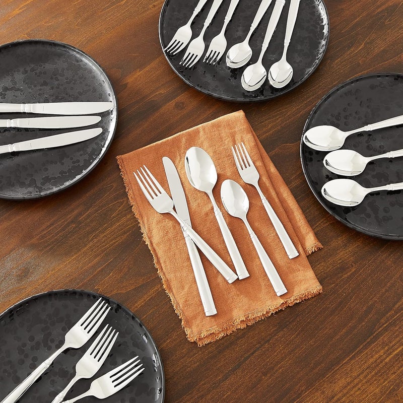 Ginkgo International Naples 20piece Stainless Steel Flatware Place Setting Service for 4 - Image 4