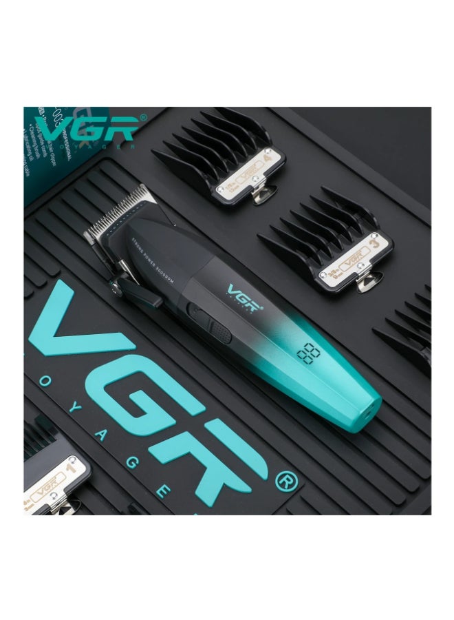 VGR 003 Fresh Fade Hair Clipper, Professional Hair Trimmer, Cord/Cordless Rechargeable Hair Cutting Tools With Led Display - Black - Image 2